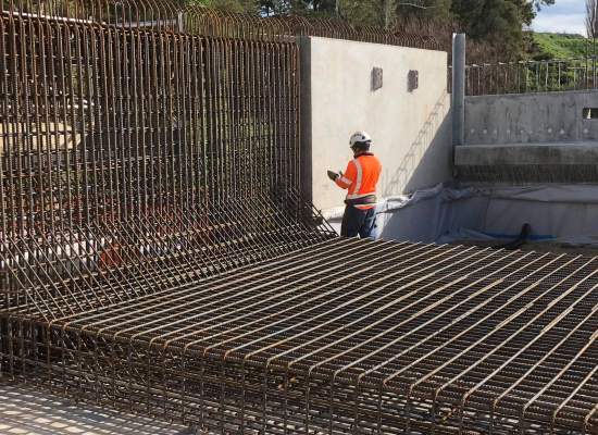 Waikato Expressway - Hamilton East Project Mangaonua Wingwalls